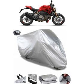 Coverplus Ducati Monster 1200 S Gri Arka Çanta Uyumlu Su Geçirmez Motosiklet Brandası