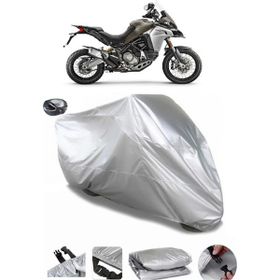 Coverplus Ducati Multistrada 1200 Enduro Gri Arka Çanta Uyumlu Motosiklet Brandası