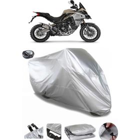 Coverplus Ducati Multistrada 1200 Enduro Pro Gri Arka Çanta Uyumlu Su Geçirmez Motosiklet Brandası