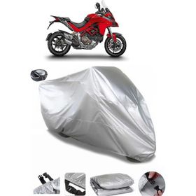 Coverplus Ducati Multistrada 1200 Gri Arka Çanta Uyumlu Motosiklet Brandası