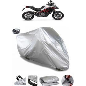 Coverplus Ducati Multistrada 950 Gri Arka Çanta Uyumlu Su Geçirmez Motosiklet Brandası