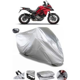Coverplus Ducati Multistrada 950 S Gri Arka Çanta Uyumlu Su Geçirmez Motosiklet Brandası
