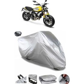 Coverplus Ducati Scrambler 1100 Pro Gri Arka Çanta Uyumlu Su Geçirmez Motosiklet Brandası