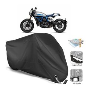 Coverplus Ducati Scrambler Café Racer Siyah Motosiklet Branda
