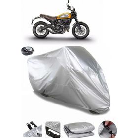 Coverplus Ducati Scrambler Classic Gri Arka Çanta Uyumlu Su Geçirmez Motosiklet Brandası