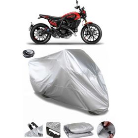 Coverplus Ducati Scrambler Full Throttle Gri Arka Çanta Uyumlu Su Geçirmez Motosiklet Brandası
