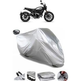 Coverplus Ducati Scrambler Icon Dark Gri Arka Çanta Uyumlu Su Geçirmez Motosiklet Brandası