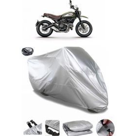 Coverplus Ducati Scrambler Urban Enduro Gri Arka Çanta Uyumlu Su Geçirmez Motosiklet Brandası