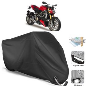 Coverplus Ducati Streetfighter 848 Siyah Motosiklet Branda