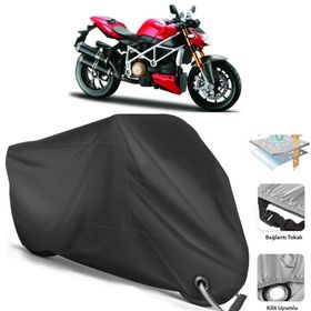 Coverplus Ducati Streetfighter S Siyah Motosiklet Branda