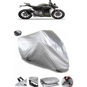 Coverplus Ducati Streetfighter V2 Gri Arka Çanta Uyumlu Motosiklet Brandası