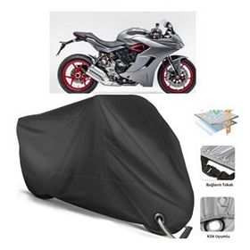 Coverplus Ducati SuperSport Siyah Motosiklet Branda
