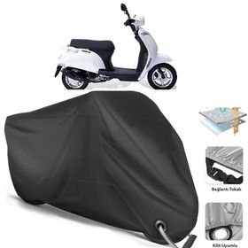 Coverplus Falcon Soft 50 Siyah Motosiklet Branda