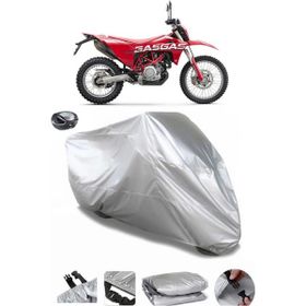 Coverplus GAS GAS ES 700 Gri Arka Çanta Uyumlu Su Geçirmez Motosiklet Brandası