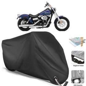 Coverplus Harley-Davidson Dyna Street Bob FXDB Siyah Motosiklet Branda