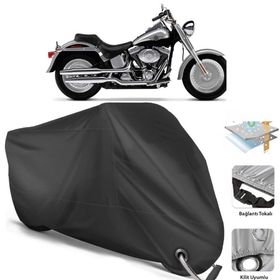 Coverplus Harley-Davidson Fat Boy FLSTFI Siyah Motosiklet Branda