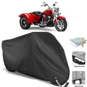 Coverplus Harley-Davidson Freewheeler Siyah Motosiklet Branda