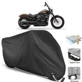 Coverplus Harley-Davidson Softail Street Bob Siyah Motosiklet Branda