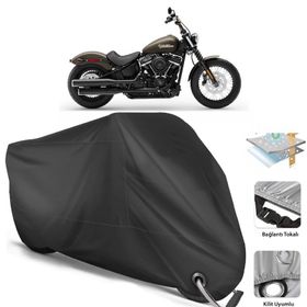 Coverplus Harley-Davidson Softail Street Bob Siyah Motosiklet Branda
