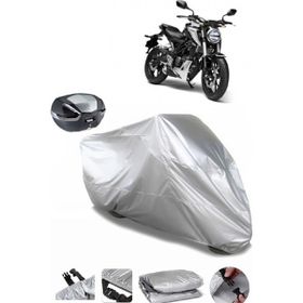 Coverplus Honda CB 125 R Gri Arka Çanta Uyumlu Su Geçirmez Motosiklet Brandası