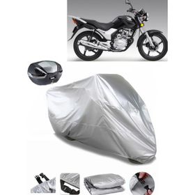 Coverplus Honda CB 125E Gri Arka Çanta Uyumlu Su Geçirmez Motosiklet Brandası