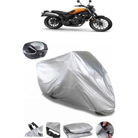 Coverplus Honda CL 250 Gri Arka Çanta Uyumlu Su Geçirmez Motosiklet Brandası