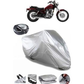 Coverplus Honda CR 250 Gri Arka Çanta Uyumlu Su Geçirmez Motosiklet Brandası