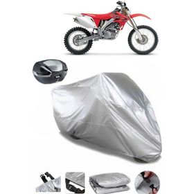 Coverplus Honda CRF 250 X Gri Arka Çanta Uyumlu Su Geçirmez Motosiklet Brandası