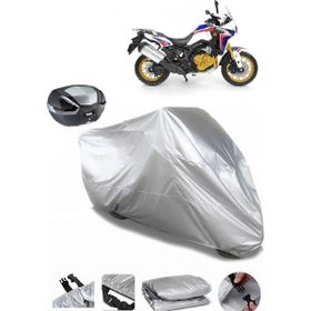 Coverplus Honda CRF1000L Africa Twin Adventure Sports Gri Arka Çanta Uyumlu Su Geçirmez Motosiklet Brandası