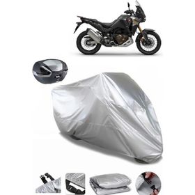 Coverplus Honda CRF1100L Africa Twin Adventure Sports DCT Gri Arka Çanta Uyumlu Su Geçirmez Motosiklet Brandası