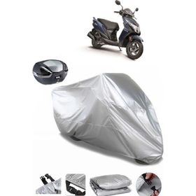 Coverplus Honda DIO Gri Arka Çanta Uyumlu Su Geçirmez Motosiklet Brandası