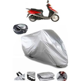 Coverplus Honda Fizy 125 Gri Arka Çanta Uyumlu Su Geçirmez Motosiklet Brandası