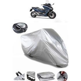 Coverplus Honda Forza 750 Gri Arka Çanta Uyumlu Su Geçirmez Motosiklet Brandası