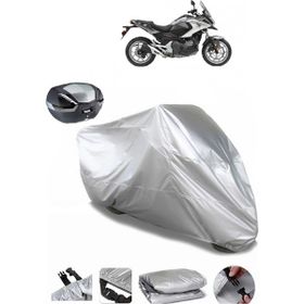 Coverplus Honda NC 700 X Gri Arka Çanta Uyumlu Su Geçirmez Motosiklet Brandası
