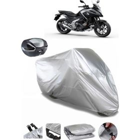 Coverplus Honda NC 750 X Gri Arka Çanta Uyumlu Su Geçirmez Motosiklet Brandası