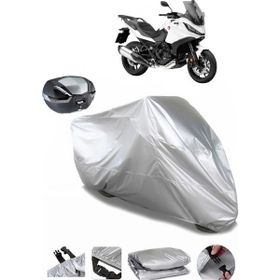 Coverplus Honda NT 1100 Gri Arka Çanta Uyumlu Su Geçirmez Motosiklet Brandası