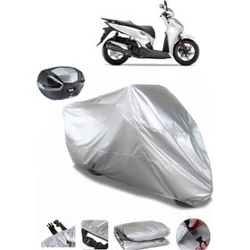 Coverplus Honda SH 300 Gri Arka Çanta Uyumlu Su Geçirmez Motosiklet Brandası