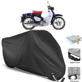 Coverplus Honda Super Cub C125 Siyah Motosiklet Branda