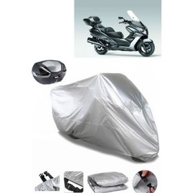 Coverplus Honda SW T600 Gri Arka Çanta Uyumlu Su Geçirmez Motosiklet Brandası