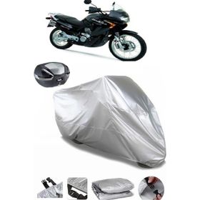 Coverplus Honda XL 650 Transalp Gri Arka Çanta Uyumlu Su Geçirmez Motosiklet Brandası