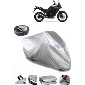 Coverplus Honda XL 750 Transalp Gri Arka Çanta Uyumlu Su Geçirmez Motosiklet Brandası