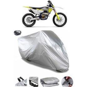 Coverplus Husqvarna FC 250 Gri Arka Çanta Uyumlu Su Geçirmez Motosiklet Brandası