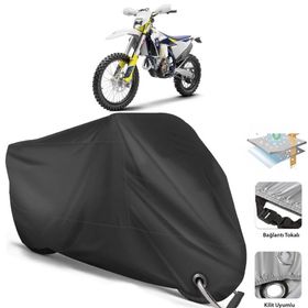 Coverplus Husqvarna FE 250 Siyah Motosiklet Branda