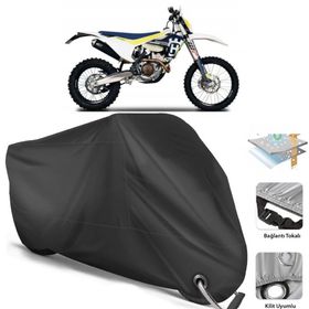 Coverplus Husqvarna FE 350 Siyah Motosiklet Branda