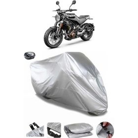 Coverplus Husqvarna Svartpilen 401 Gri Arka Çanta Uyumlu Su Geçirmez Motosiklet Brandası