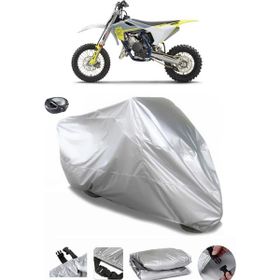 Coverplus Husqvarna TC 65 Gri Arka Çanta Uyumlu Su Geçirmez Motosiklet Brandası