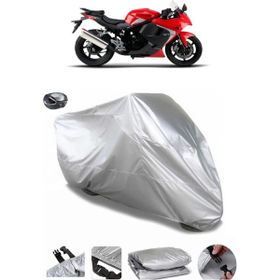 Coverplus Hyosung GT 250 R Gri Arka Çanta Uyumlu Su Geçirmez Motosiklet Brandası