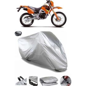 Coverplus Hyosung RX 125 Gri Arka Çanta Uyumlu Su Geçirmez Motosiklet Brandası