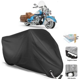 Coverplus Indian Chief Vintage Siyah Motosiklet Branda