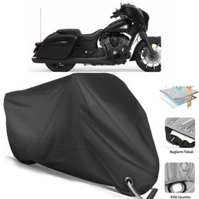 Coverplus Indian Chieftain Siyah Motosiklet Branda